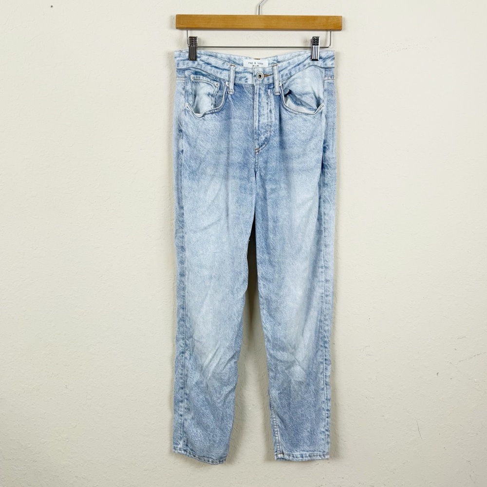 Rag & Bone Alex Liquid Miramar High Rise Straight Leg Jeans Size 25 - Picture 2 of 7